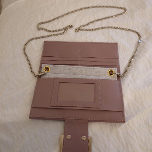 (EUC) Fendi Flap Long Wallet/or Crossbody/WOC (Lilac) - Picture 4 of 16